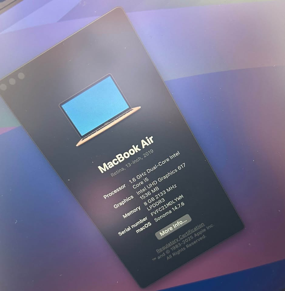 MacBook Air 2019 te koop